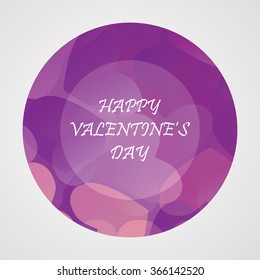 Valentine's Greeting Card. Vector Illustration. 