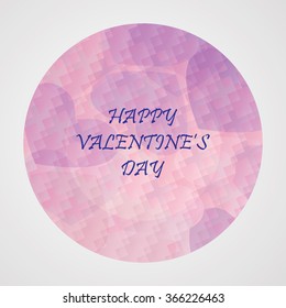 Valentine's Greeting Card. Vector Illustration. 
