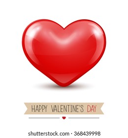 Valentines greeting card.Vector illustration
