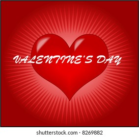 Valentines grunge background, vector illustration