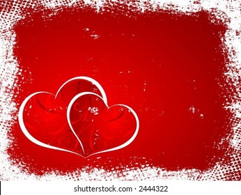 Valentines grunge - vector