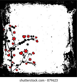 Valentines grunge - vector