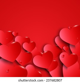 valentines happy day winter background. card vector illustration for fine emotion