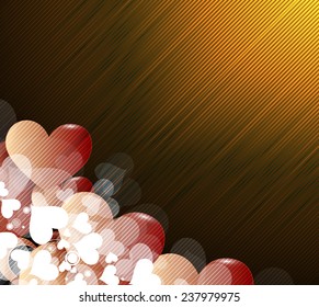 valentines happy day winter background. card vector illustration for fine emotion