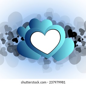valentines happy day winter background. card vector illustration for fine emotion