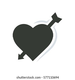 valentines heart arrow