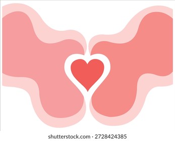 Valentines Heart Background Romance Rosa Suave