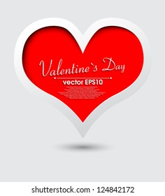 Valentines Heart with border eps10