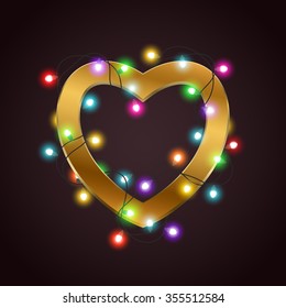 Valentines heart card