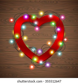 Valentines heart card