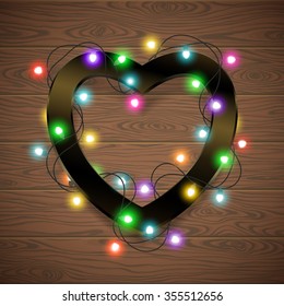 Valentines heart card