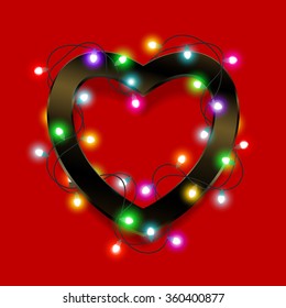 Valentines heart card