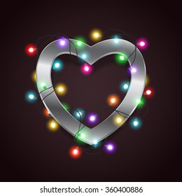 Valentines heart card