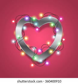 Valentines heart card