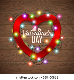 Valentines heart card