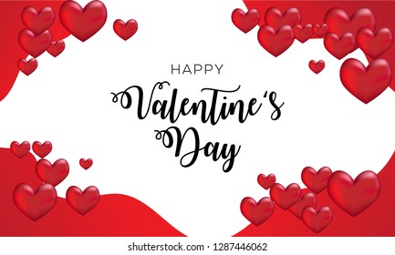 Valentines heart. Decorative heart background, Vector illustration.Wallpaper.flyers, invitation, posters, brochure, banners. - Vector