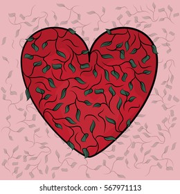 Valentines heart. Decorative heart backgrounds.