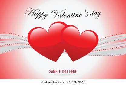 Valentine's heart, greeting card