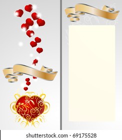 Valentine's heart greeting card