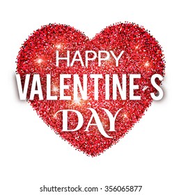 Valentine's Heart. Greeting Card. Vector illustration