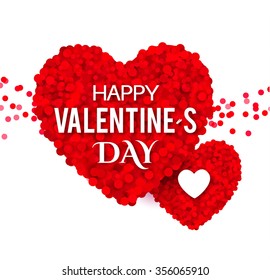 Valentine's Heart. Greeting Card. Vector illustration