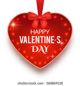Valentine's Heart. Greeting Card. Vector illustration