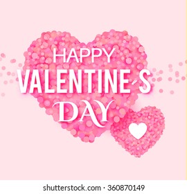Valentine's Heart. Greeting Card. Vector illustration