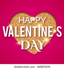 Valentine's Heart. Greeting Card. Vector illustration