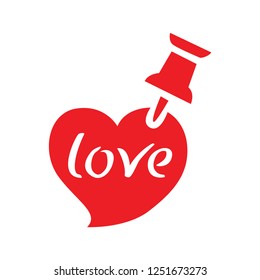 Valentine's heart icon