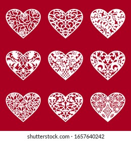 Valentine's Heart, Lace Heart, Valentine's Day Heart cutting file