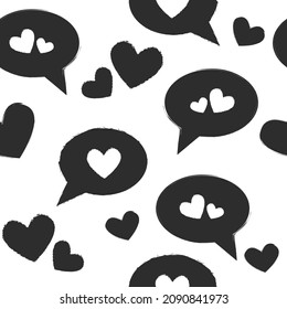 Valentine's heart love romance pattern