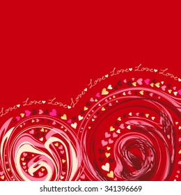 Valentine's heart marble background