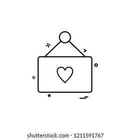 valentines heart shape calendar icon vector design