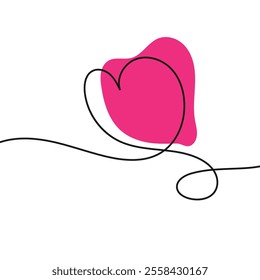 Valentines Heart Shape Design Vector