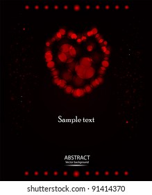 Valentines heart. Vector abstract background