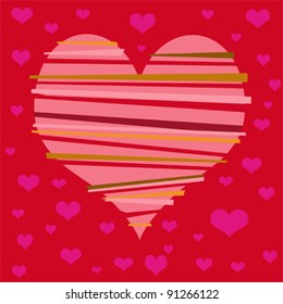 valentines heart vector design background