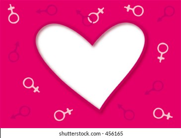 Valentine's heart in vector format for designing your cards, invitations etc.