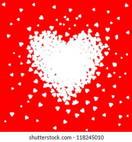 Valentine's heart.  Vector illustration.