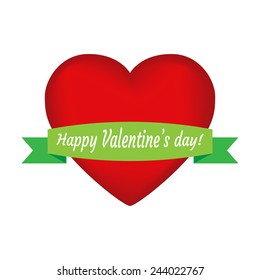 Valentine's heart. Vector illustration