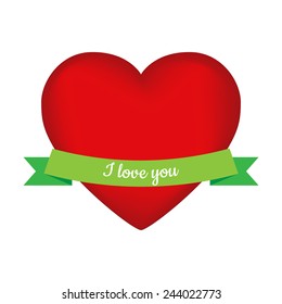 Valentine's heart. Vector illustration