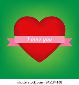 Valentines heart. Vector illustration