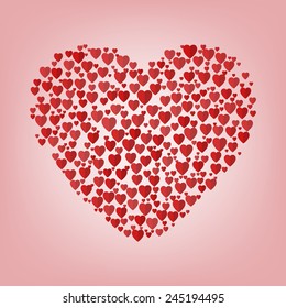 Valentines heart. Vector illustration