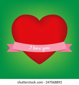 Valentines heart. Vector illustration
