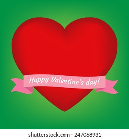 Valentines heart. Vector illustration