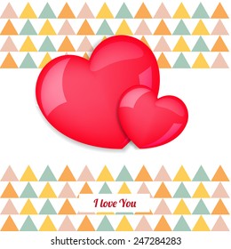 Valentines heart. Vector illustration