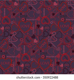 Valentines heart. Vector illustration.