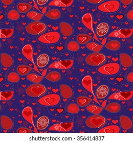 Valentines heart. Vector illustration.