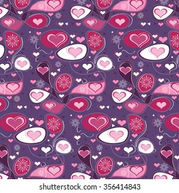 Valentines heart. Vector illustration.