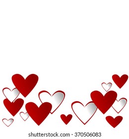 Valentines heart. Vector illustration.