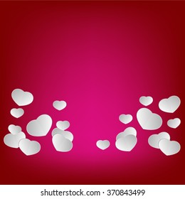 Valentines heart. Vector illustration.